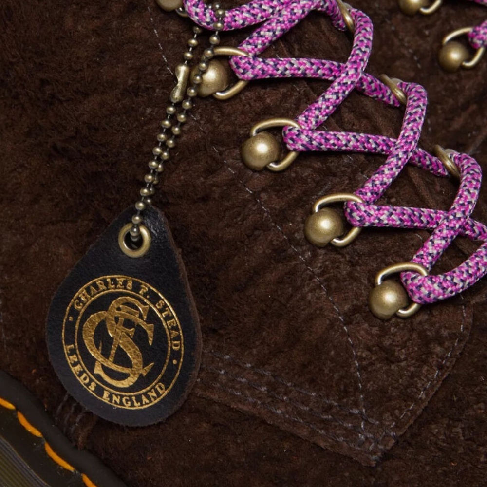 Dr. Martens Women's 101 BEN MIE MADE IN ENGLAND Brown Suede 1460 Retail $380!! - Picture 5 of 8